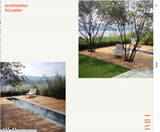 Screenshot Architektur Hürzeler-Website