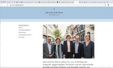 Screenshot Advocentral-Website