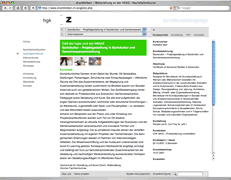 Screenshot dranbleiben-Website