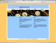 Screenshot mehrwort-Website