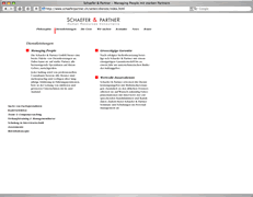 Screenshot Schaefer & Partner-Website