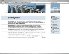 Screenshot Trasse Schweiz AG-Website