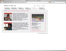 Screenshot webwriting.ch Website